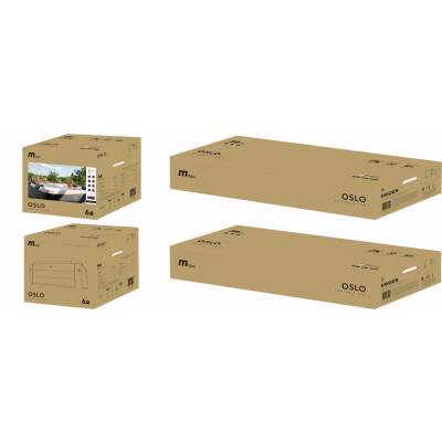 Panelowe jacuzzi spa OSLO PLUS 180x180x65 cm 6 os. UVC LED WiFi - MSpa F-OS063WP