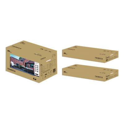 Panelowe jacuzzi spa TRIBECA 160x160x65 cm 6 os. UVC LED WiFi - MSpa F-TR062W