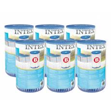 6 x FILTR PAPIEROWY DO POMPY BASENOWEJ TYP B - INTEX 29005