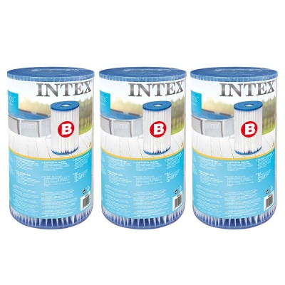 3 x FILTR PAPIEROWY DO POMPY BASENOWEJ TYP B - INTEX 29005