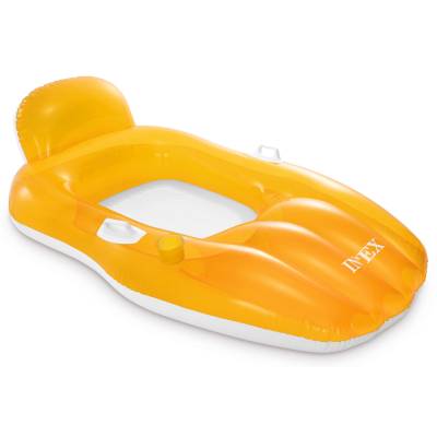 POMARAŃCZOWY MATERAC DO PŁYWANIA 163x104 cm - INTEX 56805