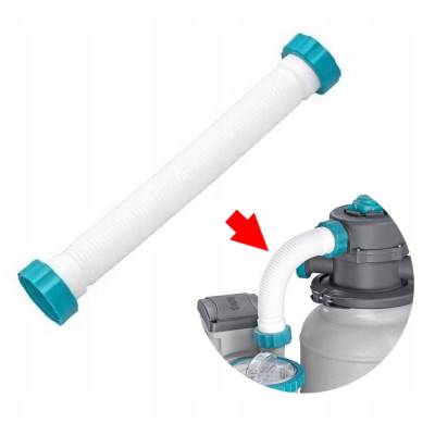 WĄŻ KRÓTKI 24 cm DO POMPY PIASKOWEJ BESTWAY 6056 l/h 58495 58497 P08580 (R32a)